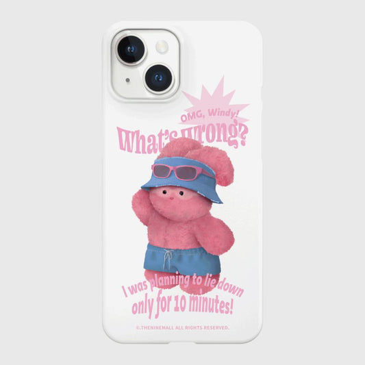 ｜THENINEMALL｜ Tanning Windy Hard Phone Case (2 types)