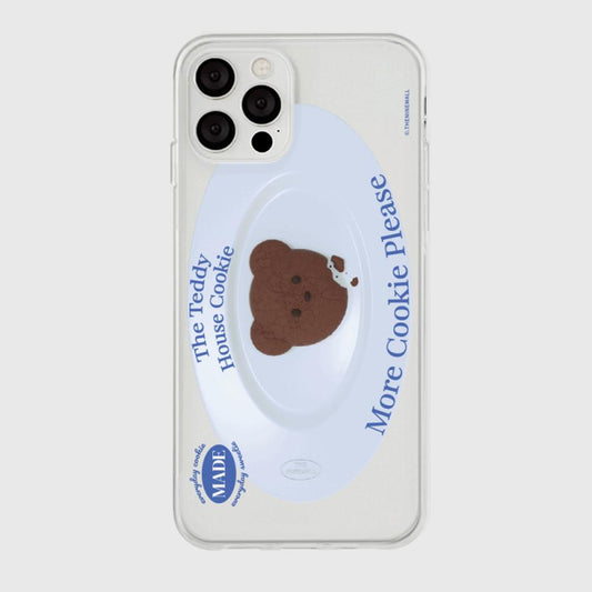 ｜THENINEMALL｜ 테디 쿠키하우스 Clear Phone Case (2 types)