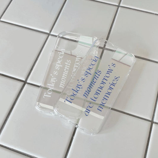 ｜Mademoment｜ 스페셜모먼트 레터링 디자인 Glossy Mirror Phone Case