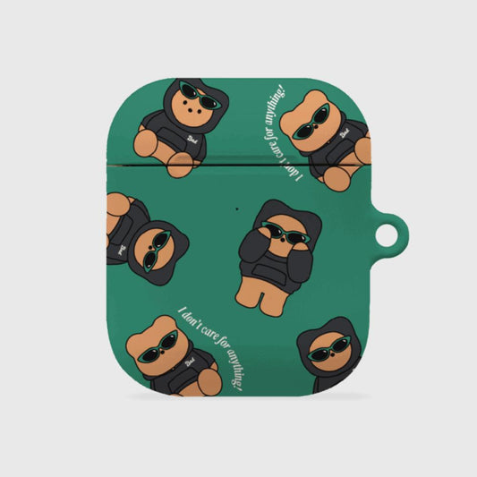 ｜THENINEMALL｜ Pattern Hoddie Gummy AirPods Hard Case