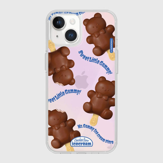 ｜THENINEMALL｜ Pattern Ice Cream Gummy Mirror Phone Case