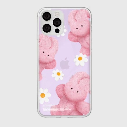 ｜THENINEMALL｜ 패턴 플라워 윈디 Mirror Phone Case