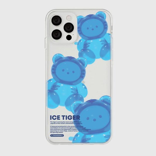 ｜THENINEMALL｜ 젤리 타이거 Clear Phone Case (3 types)