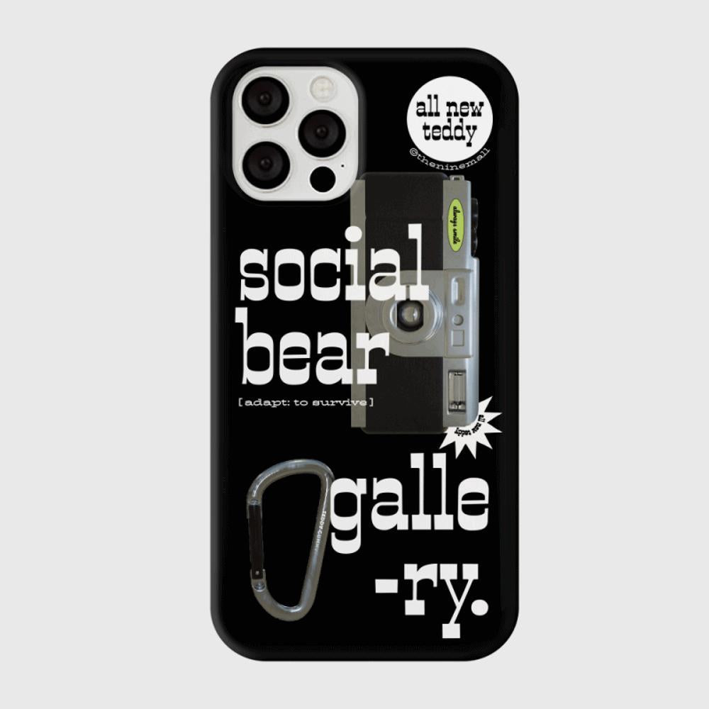 ｜THENINEMALL｜ 소셜베어 갤러리 Hard Phone Case (3 types)