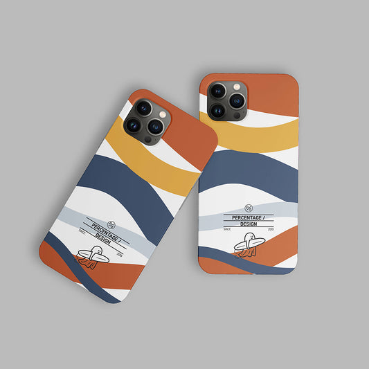 ｜PERCENTAGE｜ Ribbon Wave Phone Case (4 Types)