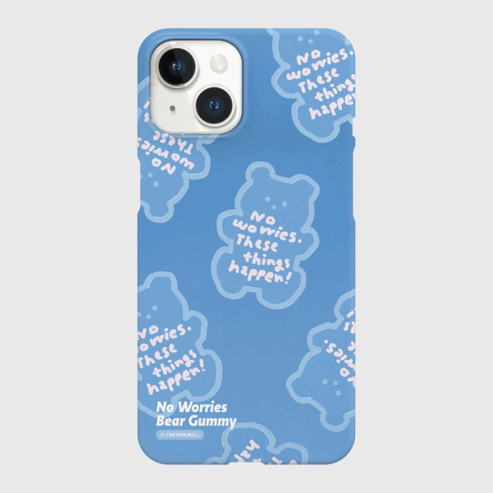 ｜THENINEMALL｜ Painting No Worries Bear Hard Phone Case (2 types)