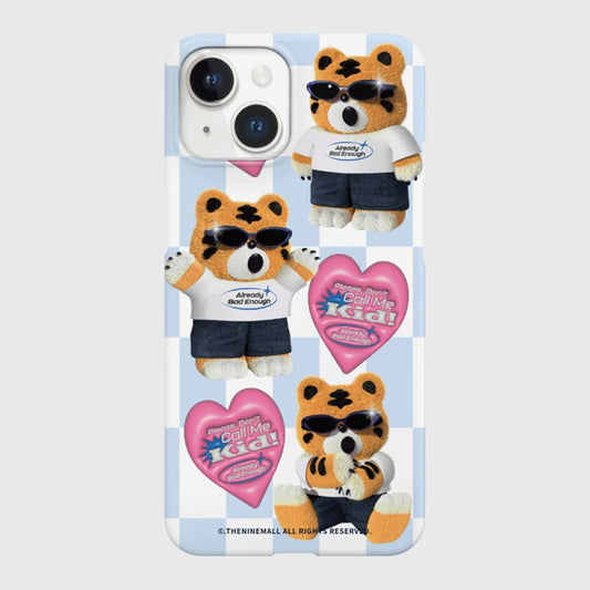 ｜THENINEMALL｜ Pattern Bad Hey Tiger Hard Phone Case (2 types)
