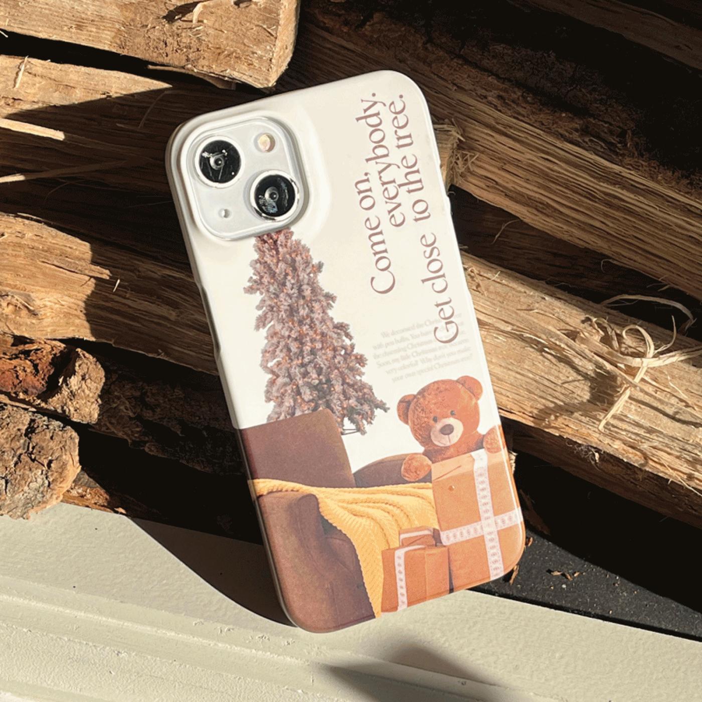 ｜Mademoment｜ Tree Bear Lettering Design Phone Case