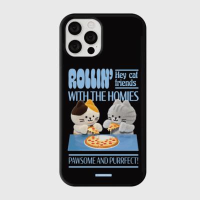 ｜THENINEMALL｜ Pizza Together Hard Phone Case (2 types)