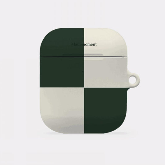 ｜Mademoment｜ Deep Checkerboard Design AirPods Case