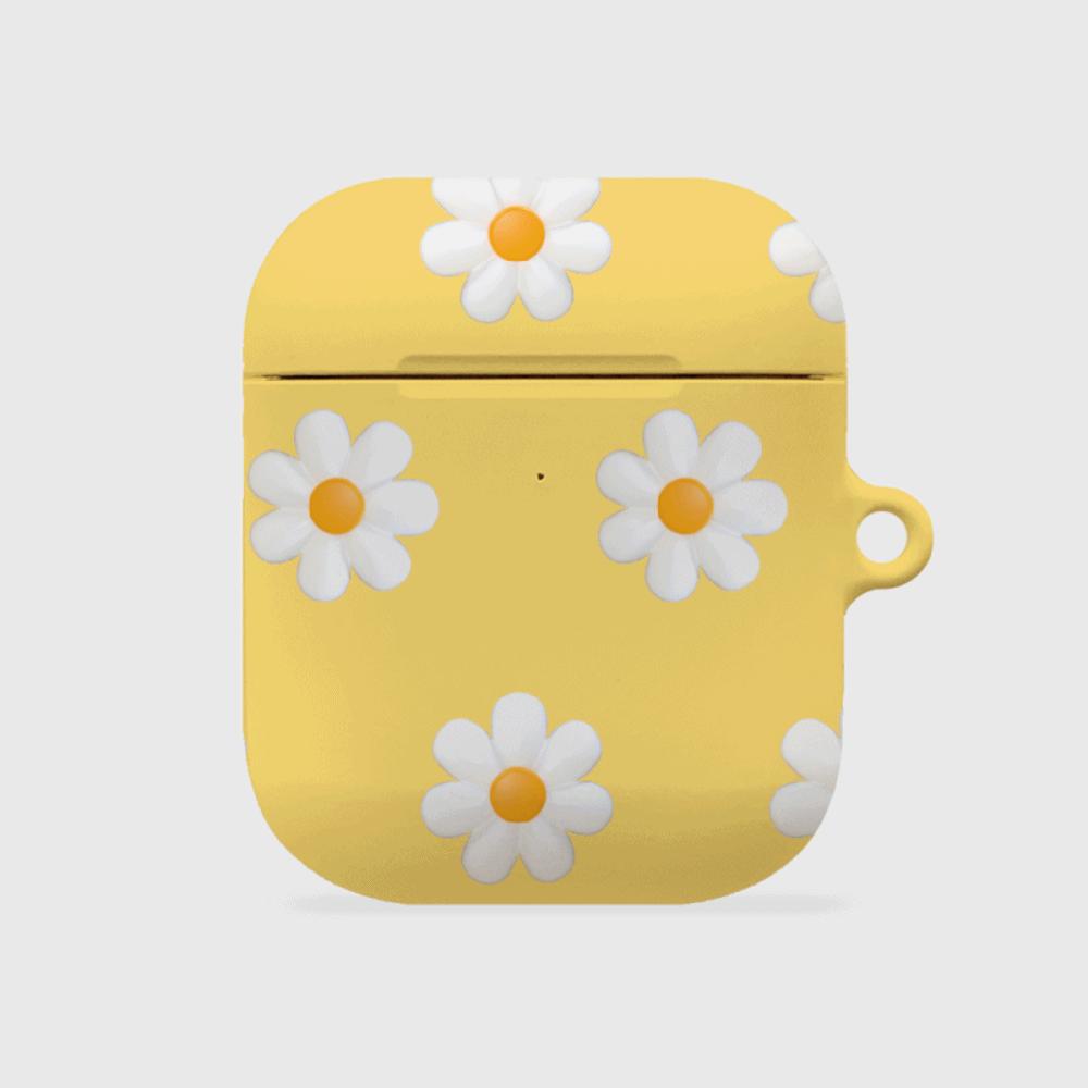 ｜THENINEMALL｜ Marguerite Flower Pattern AirPods Hard Case