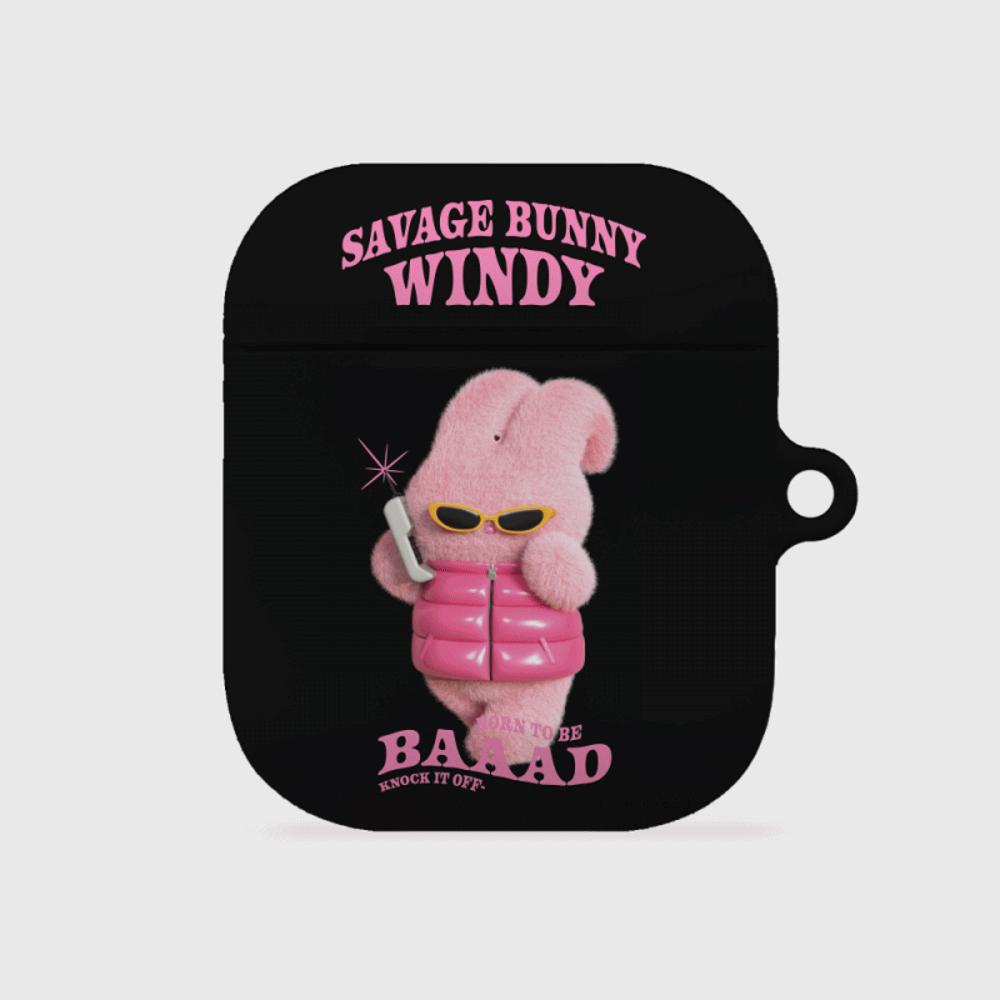 ｜THENINEMALL｜ Puffer Bad Windy AirPods Hard Case