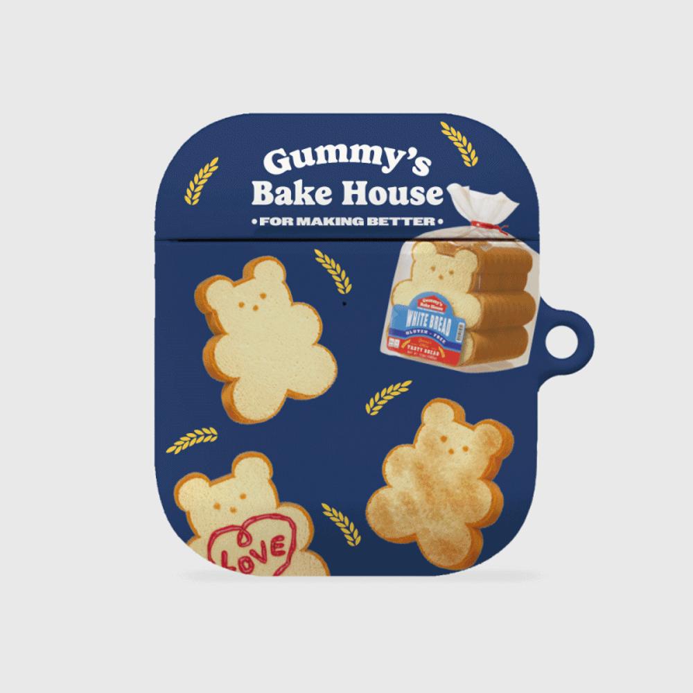 ｜THENINEMALL｜ Pattern Bread Gummy AirPods Hard Case
