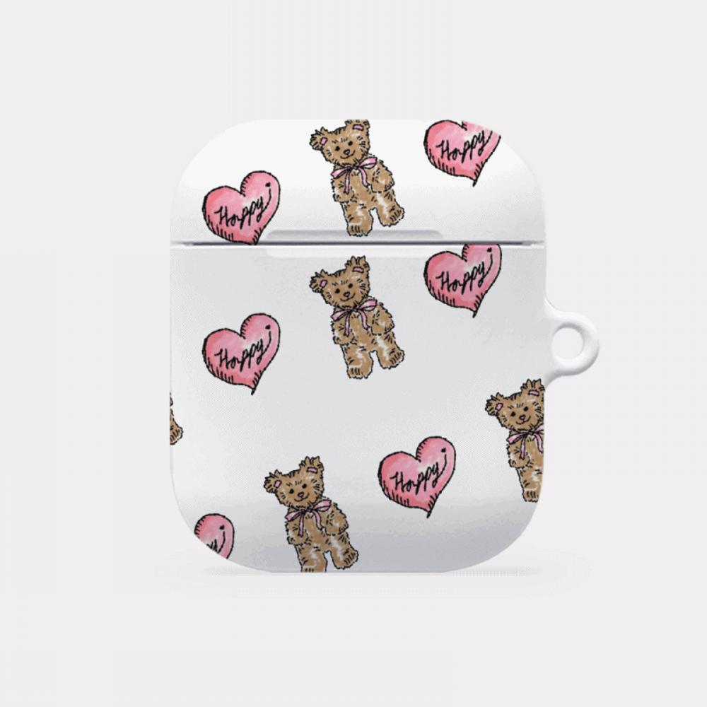 ｜Mademoment｜ Heart Teddy Pattern Design AirPods Case
