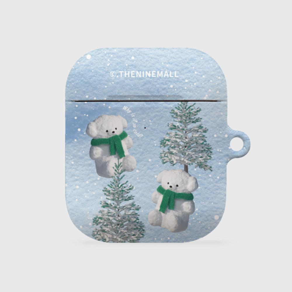 ｜THENINEMALL｜ Pattern Puppy Snowman AirPods Hard Case
