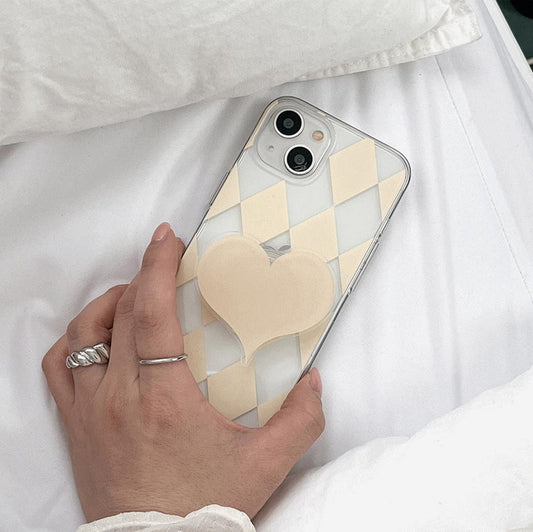 ｜Mademoment｜ Coloring Yellow Design Clear Phone Case (3 Types)