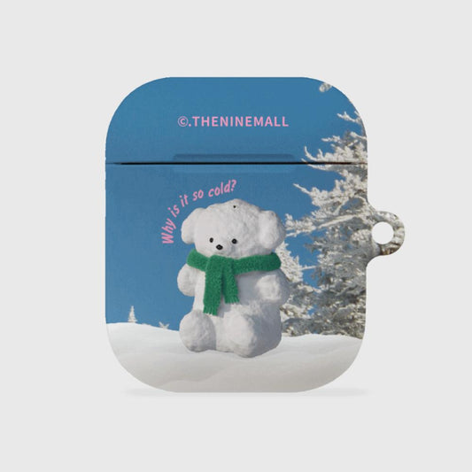 ｜THENINEMALL｜ Puppy Snowman AirPods Hard Case