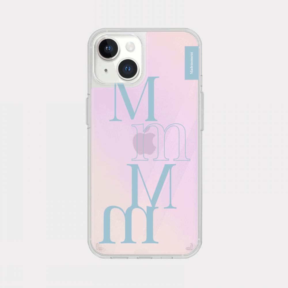 ｜Mademoment｜ Two Tone Design Glossy Mirror Phone Case
