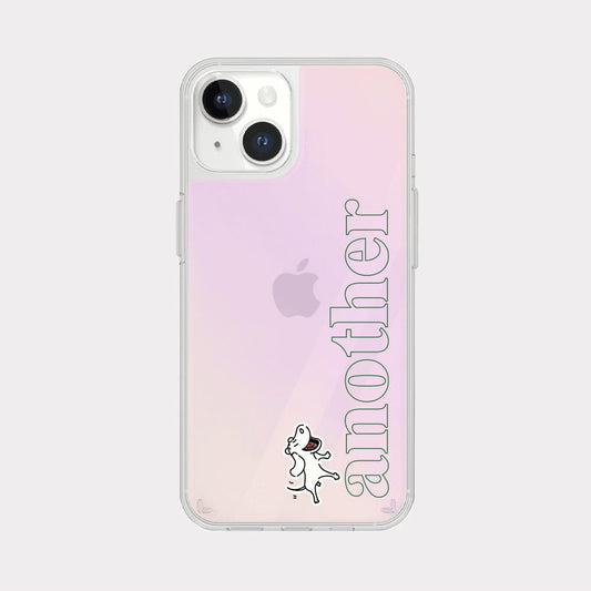 ｜Mademoment｜ Another Dog Line Design Glossy Mirror Phone Case