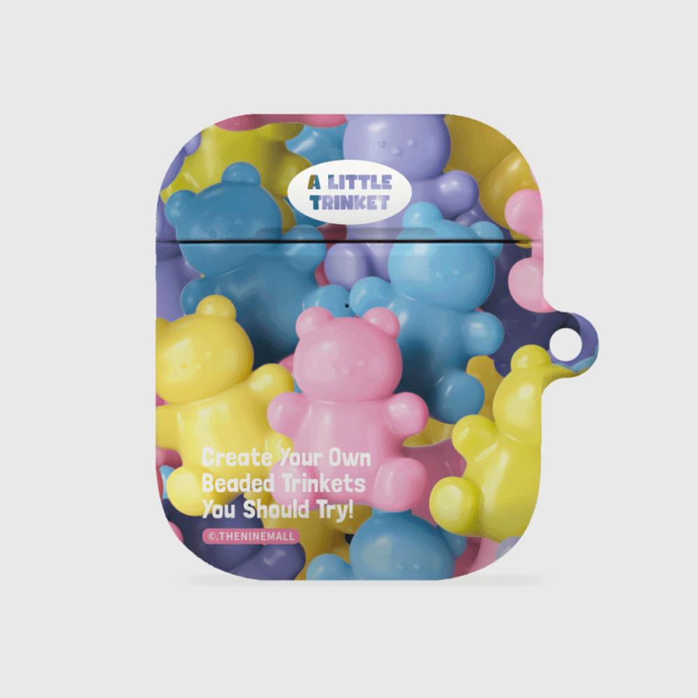 ｜THENINEMALL｜ Beads Gummy Pattern AirPods Hard Case