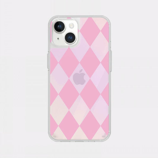 ｜Mademoment｜ Coloring Pink Design Glossy Mirror Phone