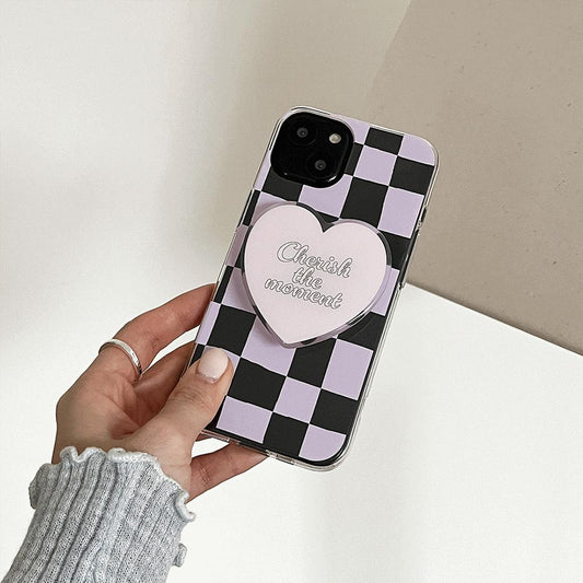 ｜Mademoment｜ Coloring Pink Design Clear Phone Case (3 Types)