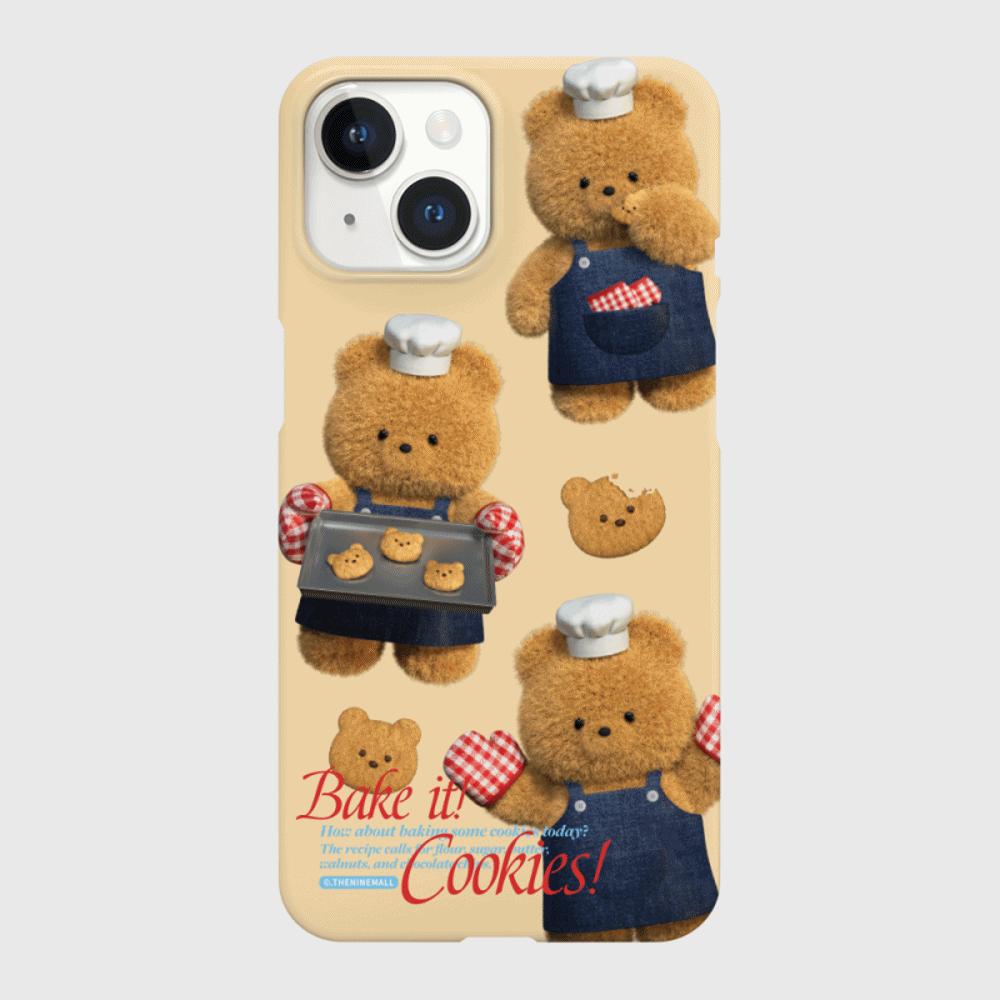 ｜THENINEMALL｜ Pattern Cookie Gummy Hard Phone Case (2 types)