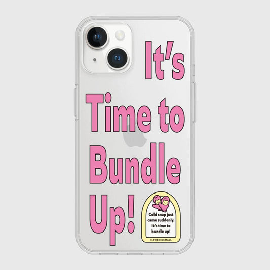 ｜THENINEMALL｜ Time To Bundle Up Clear Phone Case (3 types)