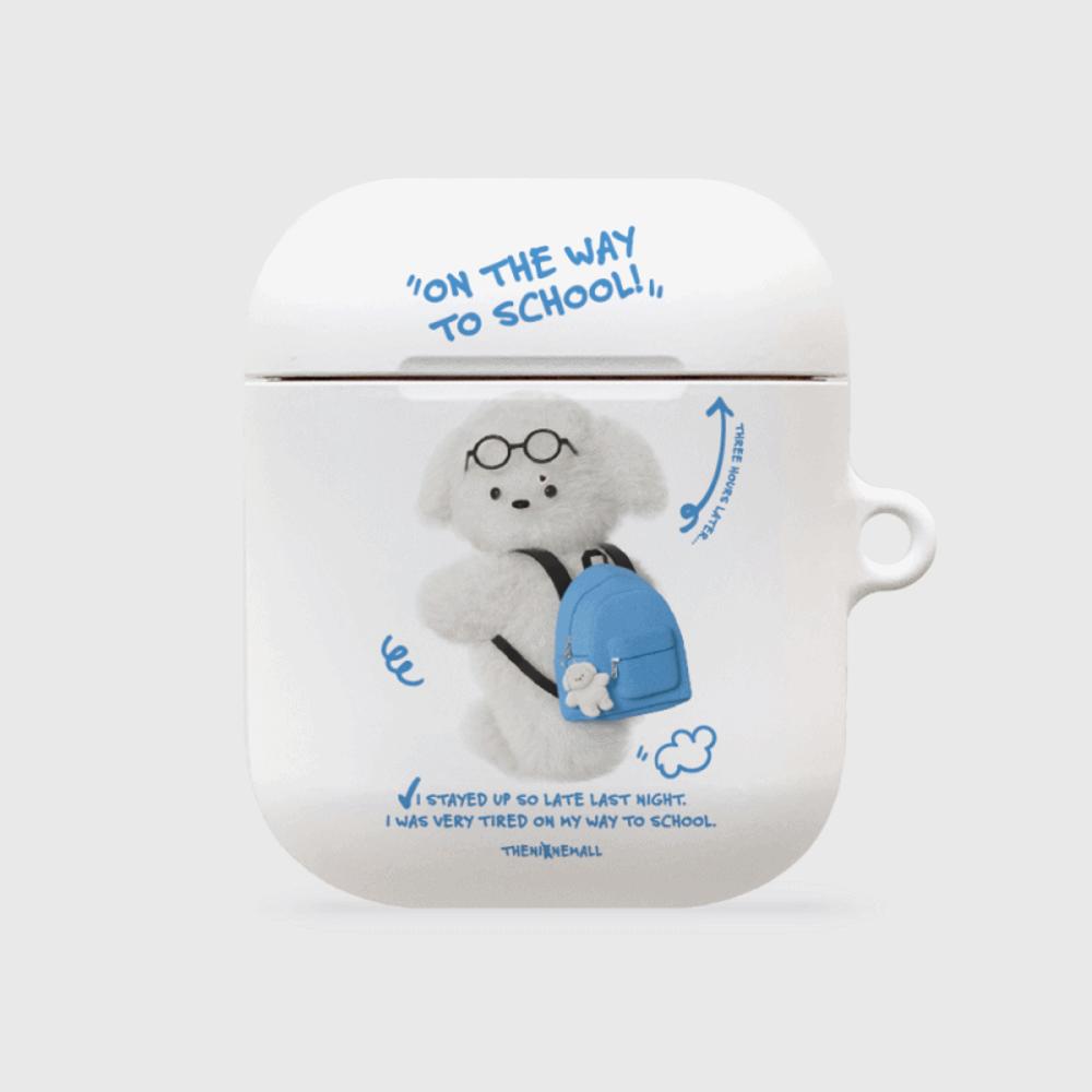 ｜THENINEMALL｜ Student Puppy AirPods Hard Case