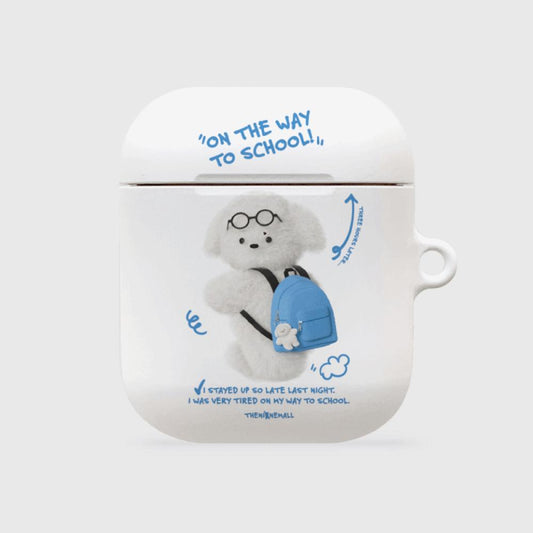｜THENINEMALL｜ Student Puppy AirPods Hard Case