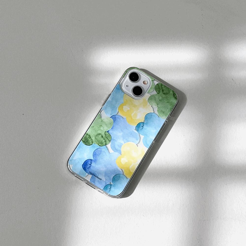 ｜Mademoment｜ Dreamy Pond Splash Design Clear Phone Case (3 Types)