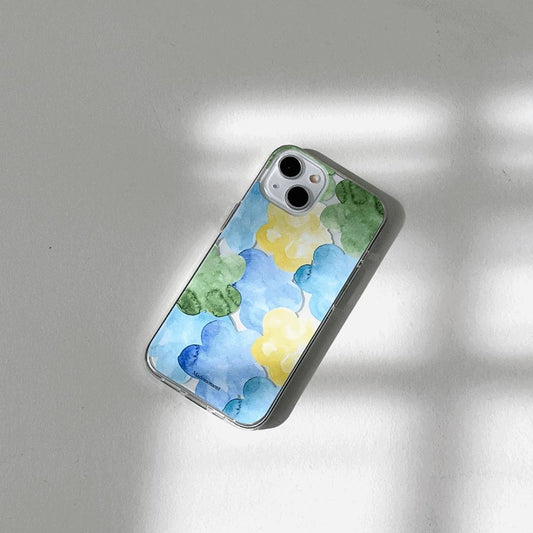｜Mademoment｜ Dreamy Pond Splash Design Clear Phone Case (3 Types)