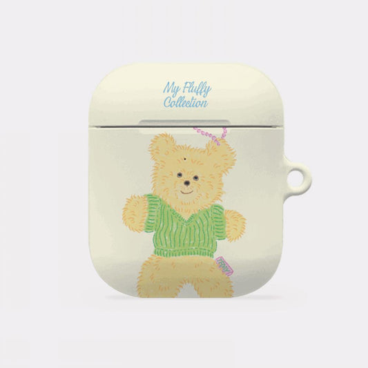 ｜Mademoment｜ Big Knit Bear Design AirPods Case