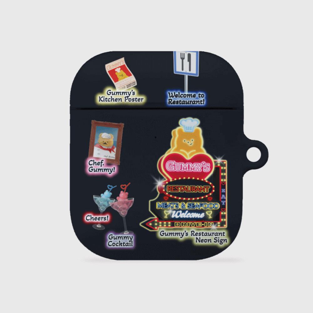 ｜THENINEMALL｜ Gummys Restaurant AirPods Hard Case