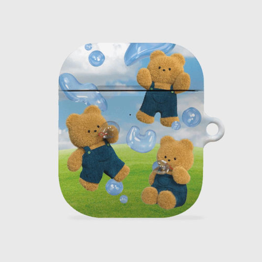 ｜THENINEMALL｜ Pattern Bubble Gummy AirPods Hard Case