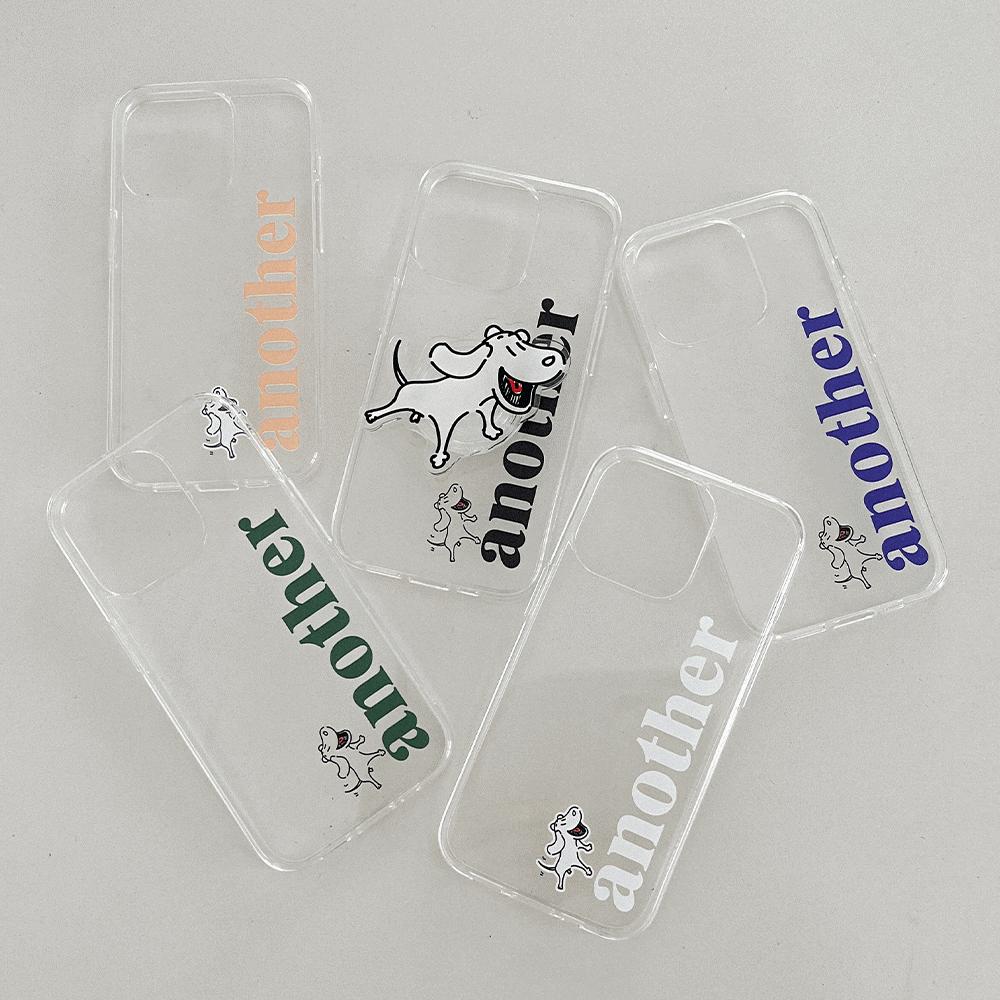 ｜Mademoment｜ Another Dog Design Clear Phone Case (3 Types)