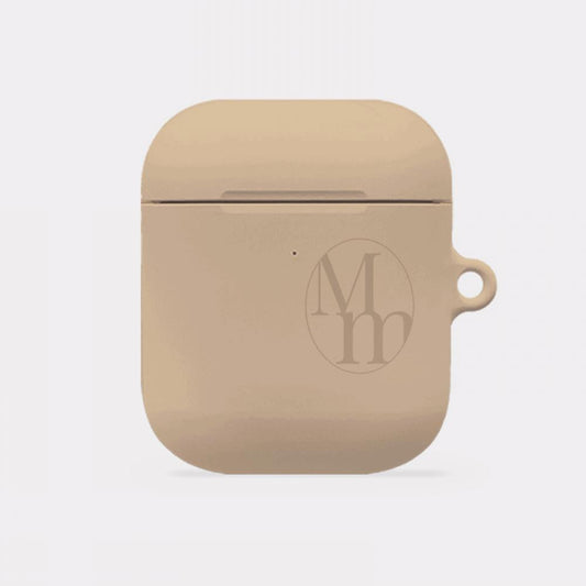 ｜Mademoment｜ Soft Cream Plain Design AirPods Case