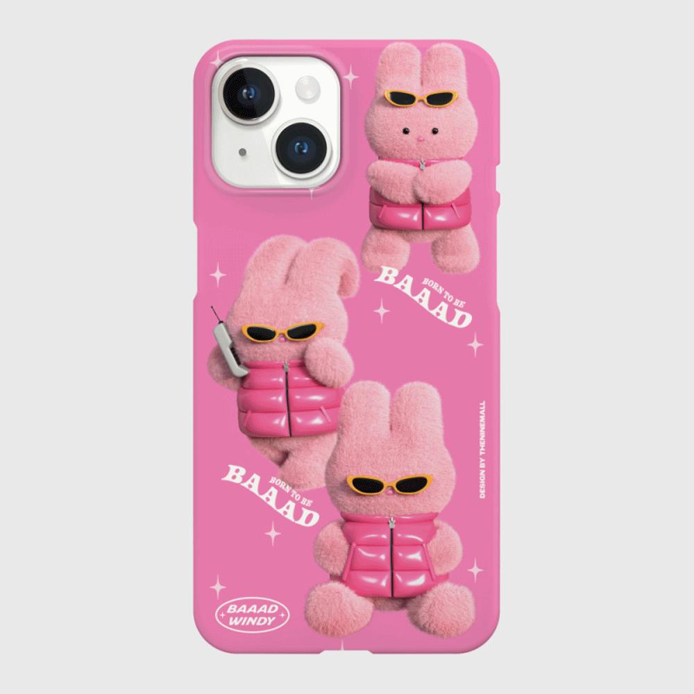 ｜THENINEMALL｜ Pattern Puffer Bad Windy Hard Phone Case (2 types)