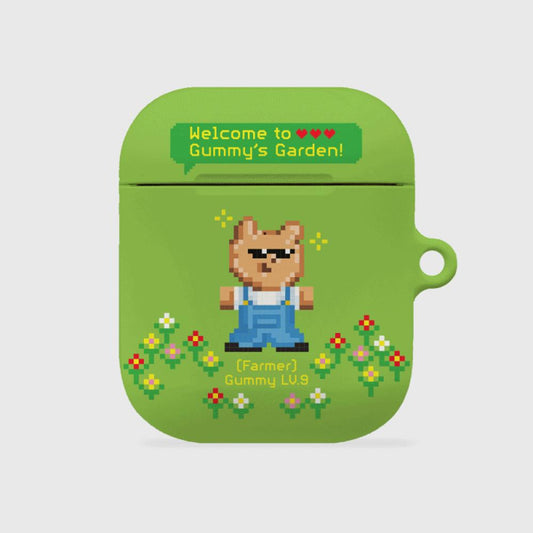 ｜THENINEMALL｜ Pixel Farmer Gummy AirPods Hard Case