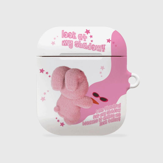 ｜THENINEMALL｜ Pink Shadow Windy AirPods Hard Case
