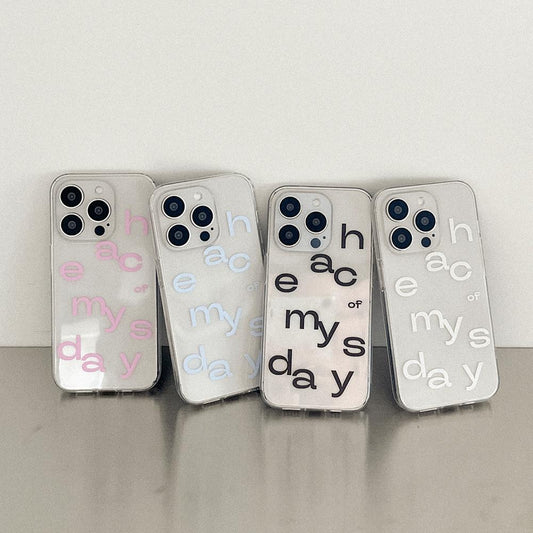 ｜Mademoment｜ Each Of Day Design Clear Phone Case (3 Types)