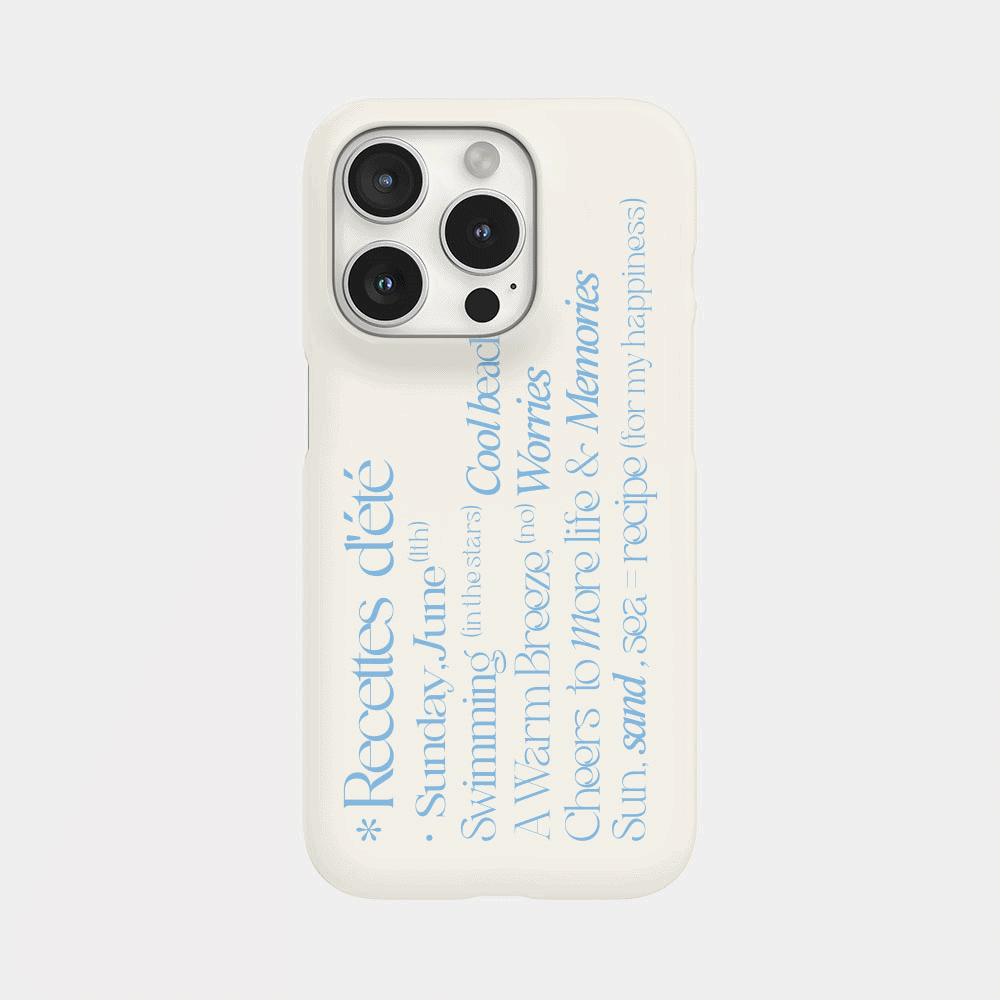 ｜Mademoment｜ Summer Recipe Design Phone Case