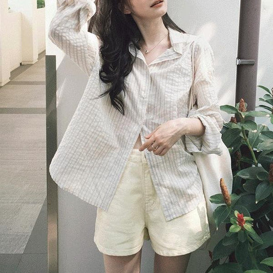 ｜SLOWAND｜ # SLOWMADE Summer Vintage Dyed Denim Short Pants (3 Colors)