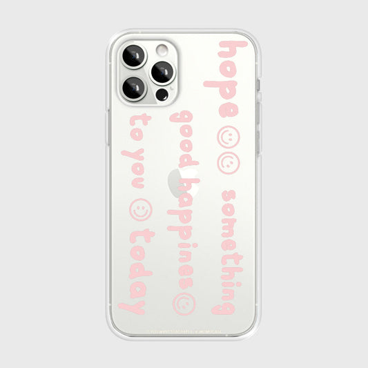 ｜MOMO CASE｜ 527 Hope썸띵(핑크) Jelly Case