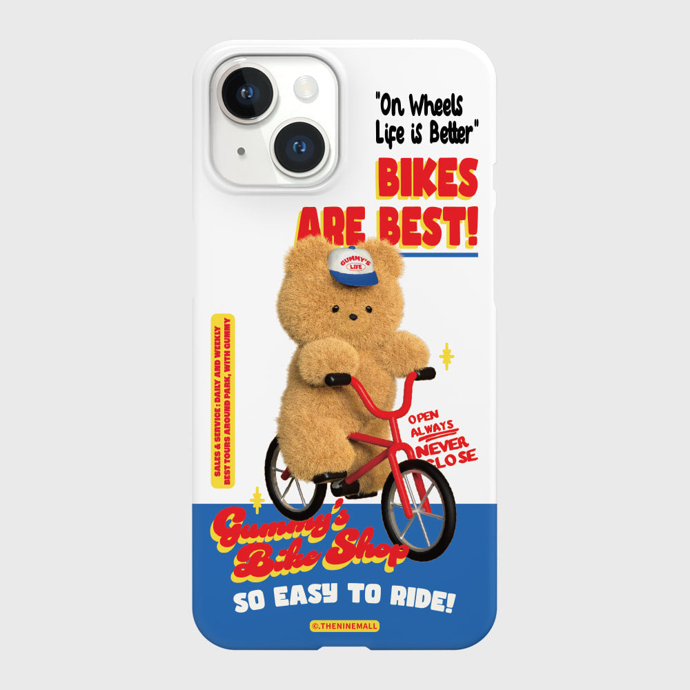 ｜THENINEMALL｜ Gummys Bike Shop Hard Phone Case (2 types)