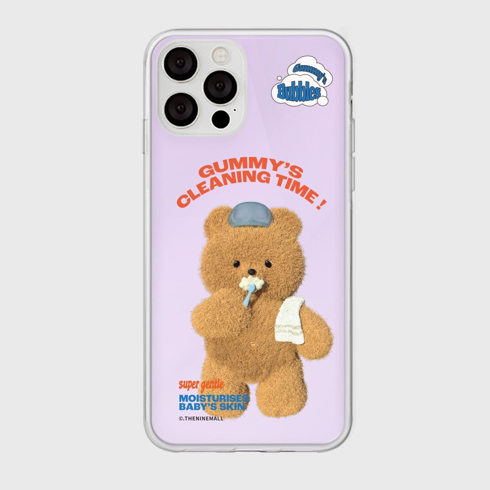 ｜THENINEMALL｜ Cleaning Time Gummy Mirror Phone Case