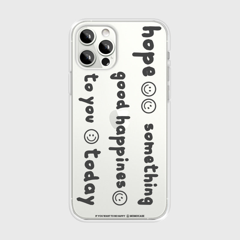 ｜MOMO CASE｜ 528 Hope썸띵(블랙) Jelly Case