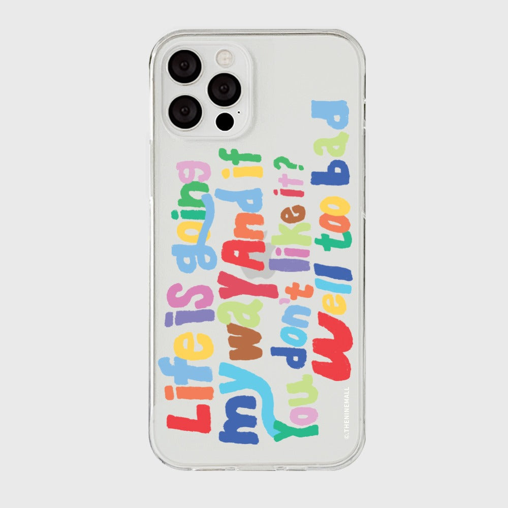 ｜THENINEMALL｜ Crayon My Way Clear Phone Case (3 types)
