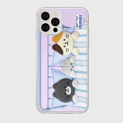 ｜THENINEMALL｜ Good Night Hey Cat Mirror Phone Case