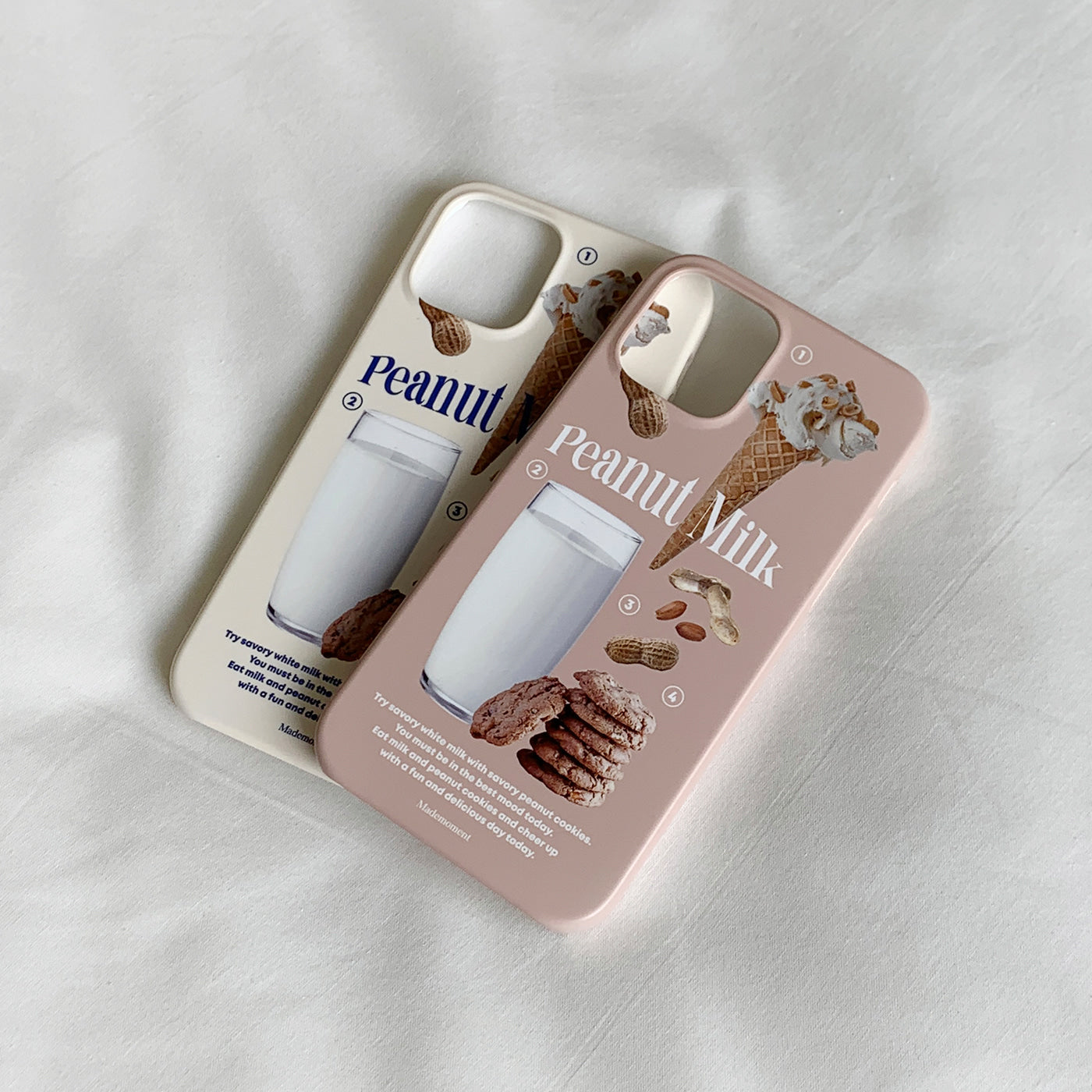 ｜Mademoment｜ 피넛밀크 디자인 Phone Case